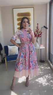 Pink Floral Dress