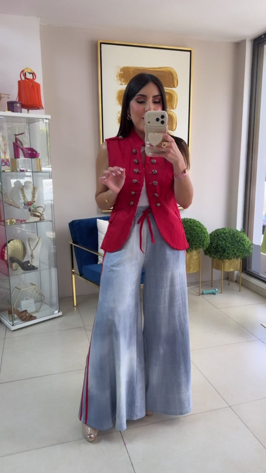 Vest Napoleon Rojo