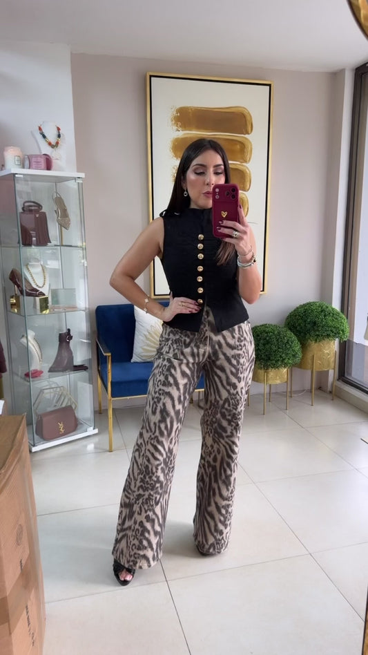 Animal Print Jean