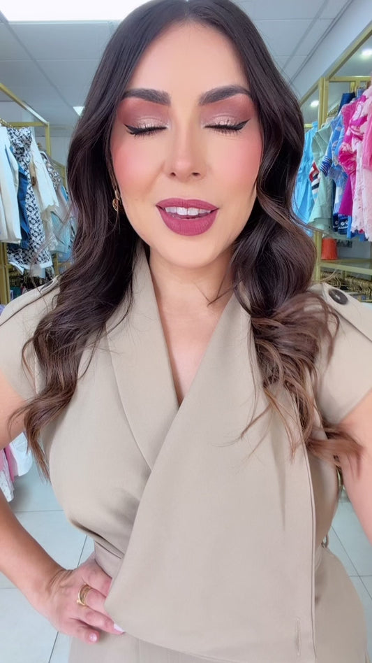Taupe Midi Dress