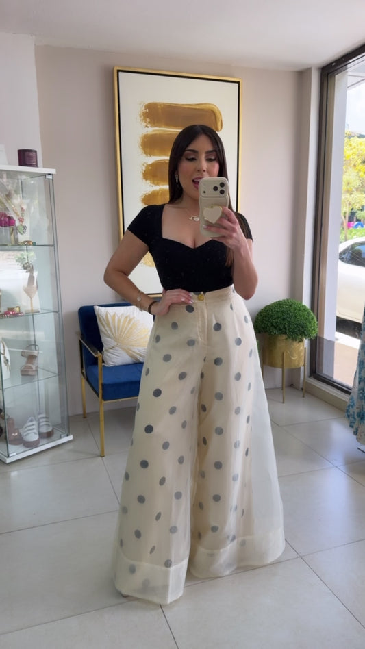 Polka Palazzo Pants