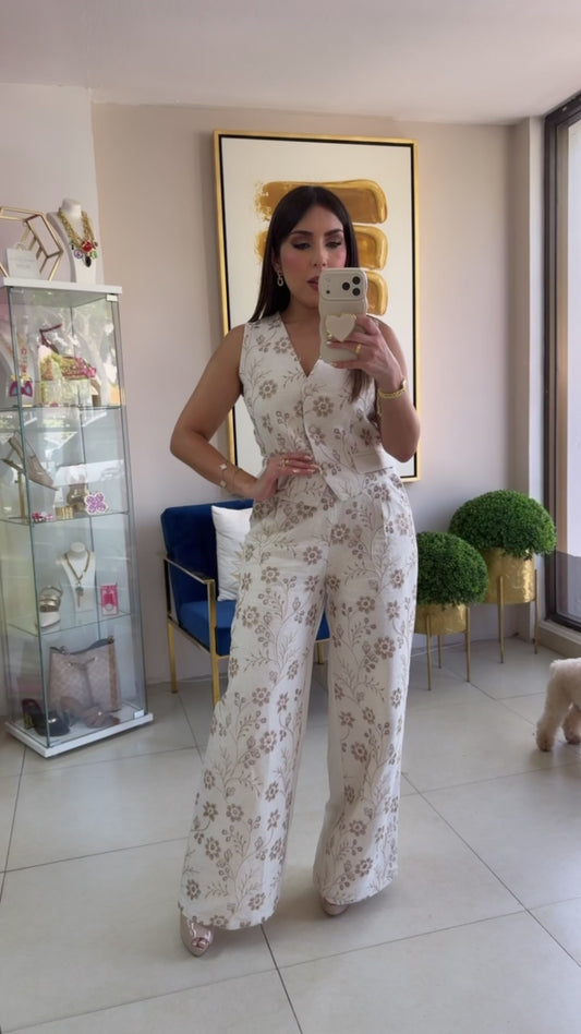 Embroidery Vest Set